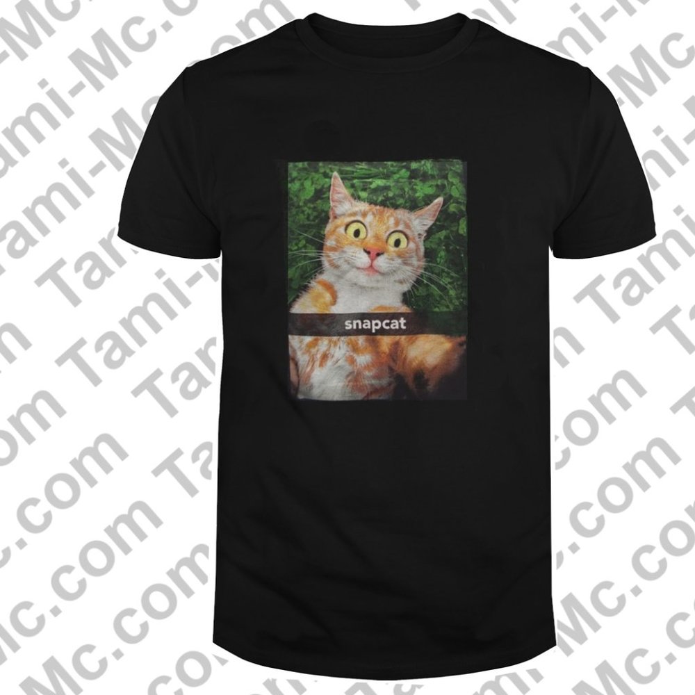 Cat Shirt Men's XL Selfie SNAPCAT Orange Tabby Cat Lover Funny Social Media NWT